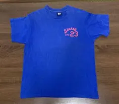 ◇STUSSY tシャツ　90s アメリカ製 紺タグ　メンズＭサイズ