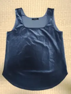 JEANASIS ベロア タンクトップ ブルー
