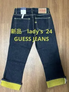 新品⭐️GUESS JEANS デニムパンツ　ひざ下　24 ★lgu277