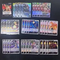 即日発送 ワンピースカード 黒ルフィ デッキ ロキ シークレット 4枚