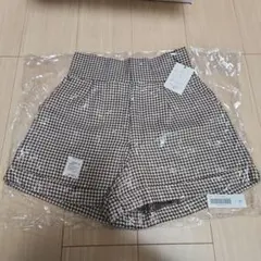 千鳥柄ショートパンツ（ブラウン）