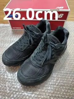 箱付き 26cm new balance 990 v4 トリプルブラック