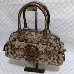 美品✨コーチ✨ソーホー ミニボストン ショルダーバッグ シグネチャー
