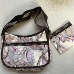 【日本限定柄/未使用】レスポートサック　クラシックボーボー　ポーチ付き　ハート