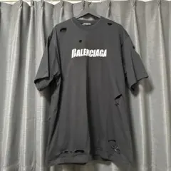 極美品】BALENCIAGA BBロゴ デストロイ Tシャツ スミクロ 3 - メルカリ