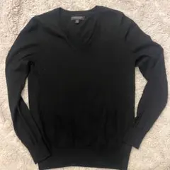 【BANANA REPUBLIC】メリノ Vネック M 黒