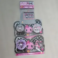 マイメロディ クロミ アクリルチャーム 缶バッジセット
