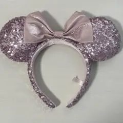 ミニー カチューシャ ピンク スパンコール