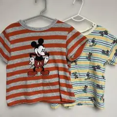ミッキーTシャツ　2枚セット　110cm