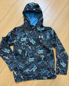 Under Armour グラフィックパーカー 黒/青