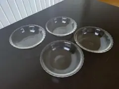 パイレックス　ガラス製 深皿 4枚セット