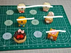 スイーツモチーフデコレーションパーツ6個セット