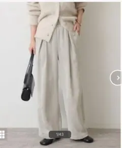 未使用 JOURNAL STANDARD コーデュロイワイドパンツ 38ホワイト