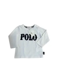 POLO ロゴ入り ホワイト 長袖Tシャツ 90cm