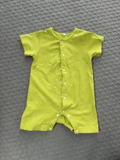半袖ロンパース 80cm ライムグリーン