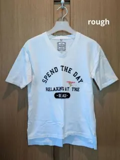 rough 半袖Tシャツ Vネック ホワイト系 Fのサムネイル