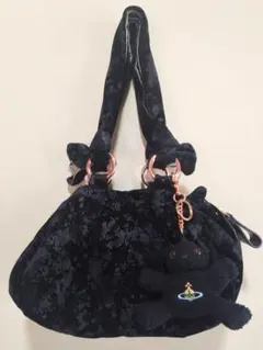 【超希少】ヴィヴィアンウエストウッドヤスミン トートバッグ クマ チャーム付き