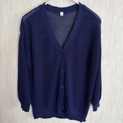 グローバルワーク カーディガン　ブルー