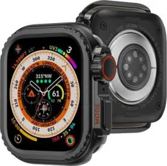 Apple Watch 45mm用ケース メタルカバー ブラック 276L741