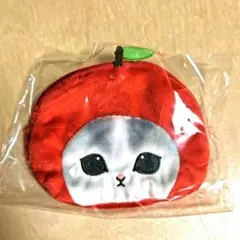 モフサンドmofusand おかおポーチ もぎたてにゃん フルーツ りんご