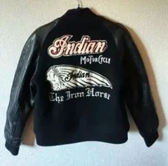 インディアンモトサイクル②、袖革スタジャン、検ホワイツビル、東洋エンタープライズ