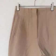 美品✨️ZARA 【XS】ベージュ ハイウエスト スラックス 綺麗め 大人