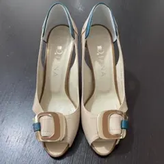 DIANA オープントゥ スリングバックパンプス 22cm