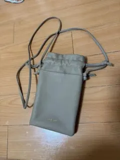 本革巾着スマホポシェットのサムネイル