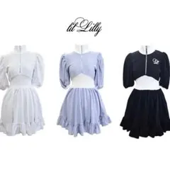 lilLilly パイルパフロゴミニワンピースのサムネイル