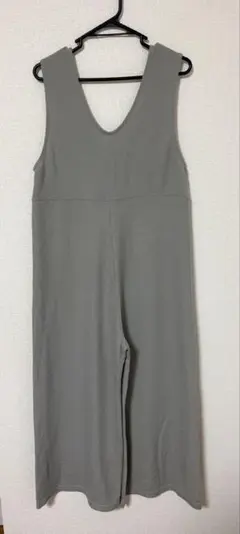 グレー ノースリーブ ジャンプスーツ　オールインワン