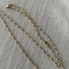 K18 ハーフ3連ネックレス 40.5㎝ 総重量0.8g - メルカリ