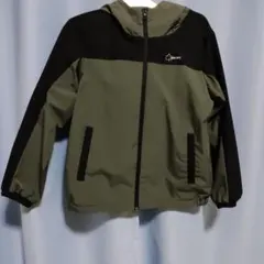 キッズ フード付きジャケット 150cm オリーブグリーン/ブラック