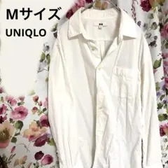 UNIQLO ホワイト 長袖シャツ Mサイズ