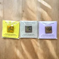 【未開封・限定】スターバックス ジャパン 周年ピンバッチ 3個セット