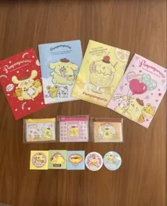 ポムポムプリン クリアファイル ポーチ ステッカー まとめ売り