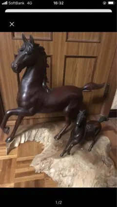 三上隆彦 額もこだわりの額で馬の油彩です 午年の一品に - メルカリ