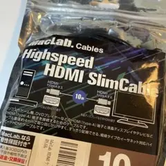 MacLab. ハイスピード HDMI SlimCable 10m