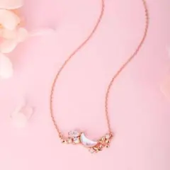 新品未使用品　星月輝きシリーズ アクセサリー　ネックレス ローズゴールド