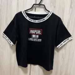 ANAP GIRL ロゴテープ 半袖Tシャツ ブラック　Sのサムネイル