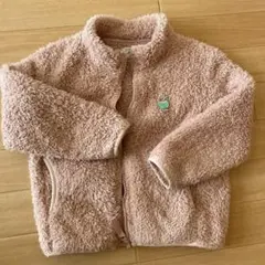 フリース ジップアップジャケット 110cm ピンク