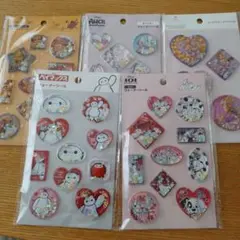 セリア　ディズニー　ウォーターシール　シール　ベイマックス　プリンセス