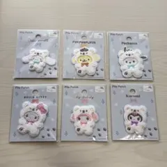 即日発送 セリア seria サンリオ ワッペン 6種セット シール