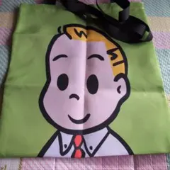 ①【新品未使用品】オサムグッズキャラクターイラスト バッグ 緑色