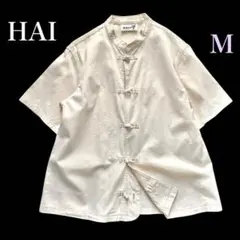 極美品✨ 定価3万 オープンカラーシャツ ビーズ 半袖 2025SS - メルカリ
