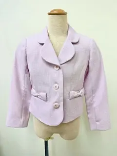 ツイード柄　ジャケット　ピンク　子ども用　120㎝　女の子