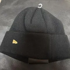 新品タグ付き　ニューエラ ブラック ニット帽