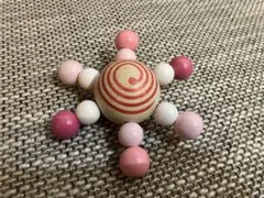 ハイメス HIMESS スターコマ ピンク ラトル 木のおもちゃ