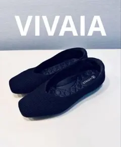 極美品 VIVAIA スクエアトゥ フラットシューズ 24cm 撥水加工 - メルカリ