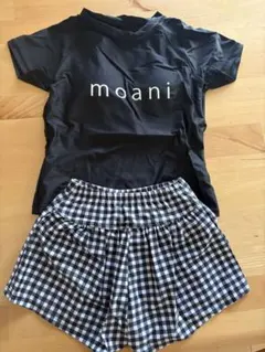 キッズ水着 セパレート 女の子 2点セット ショートパンツ 140cm