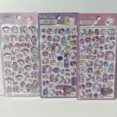 サンリオ キティ、マイメロ 硬いシールセット